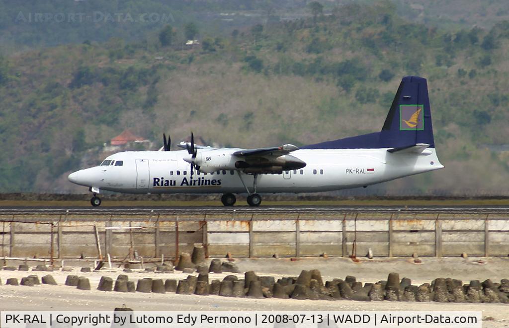 PK-RAL, 1993 Fokker 50 C/N 20282, Riau Airlines