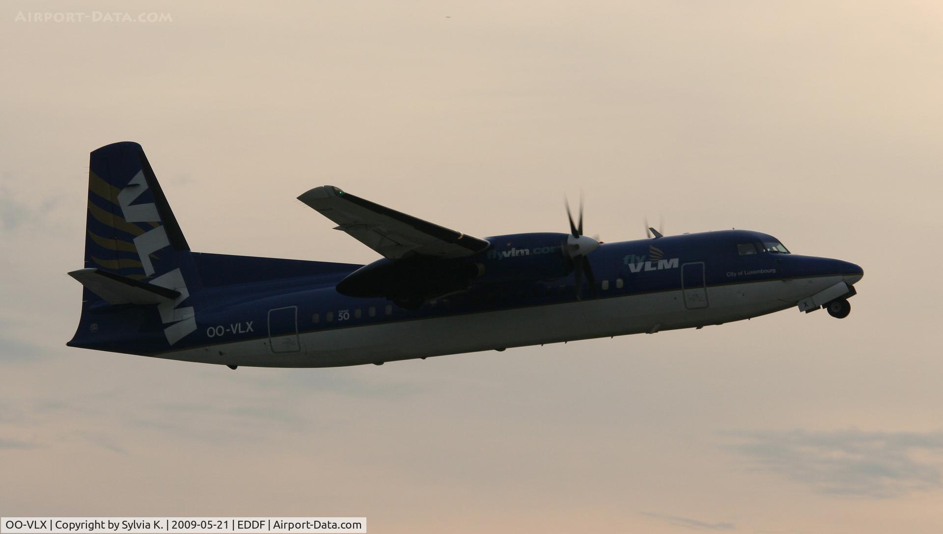 OO-VLX, 1990 Fokker 50 C/N 20177, VLM