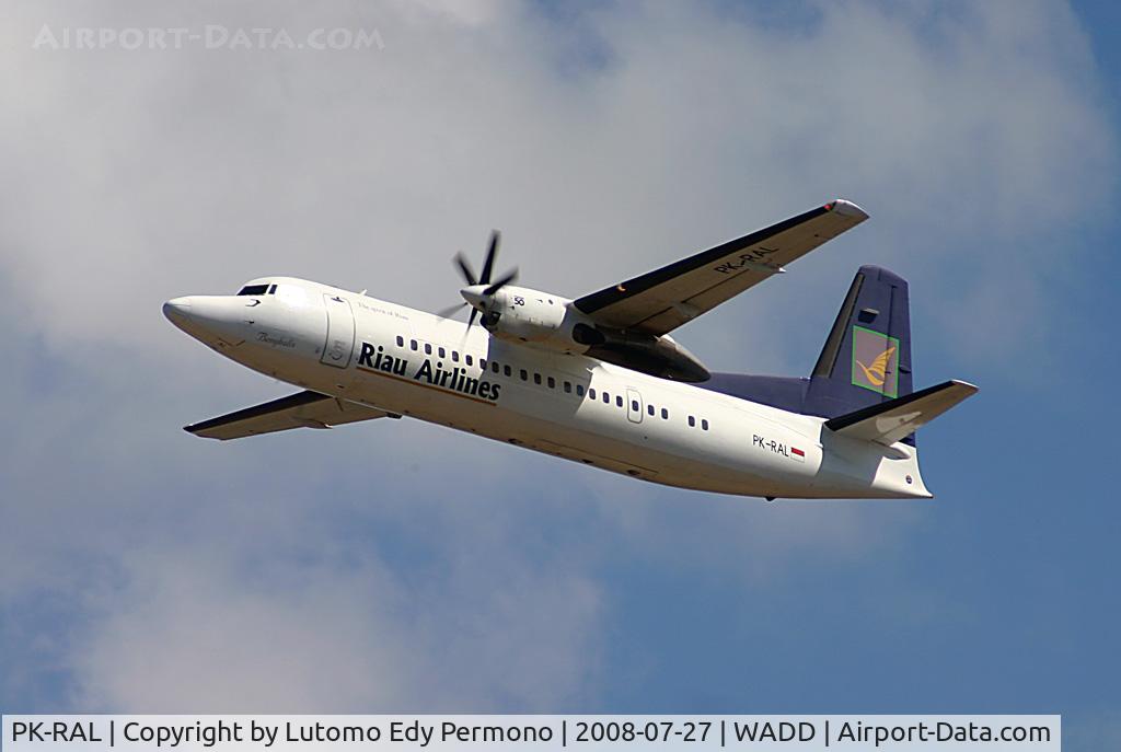 PK-RAL, 1993 Fokker 50 C/N 20282, Riau Airlines