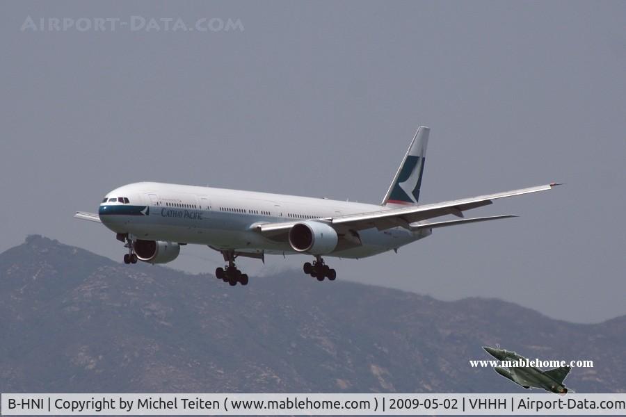 B-HNI, 1999 Boeing 777-367 C/N 27508, Cathay Pacific