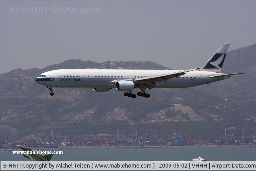 B-HNI, 1999 Boeing 777-367 C/N 27508, Cathay Pacific