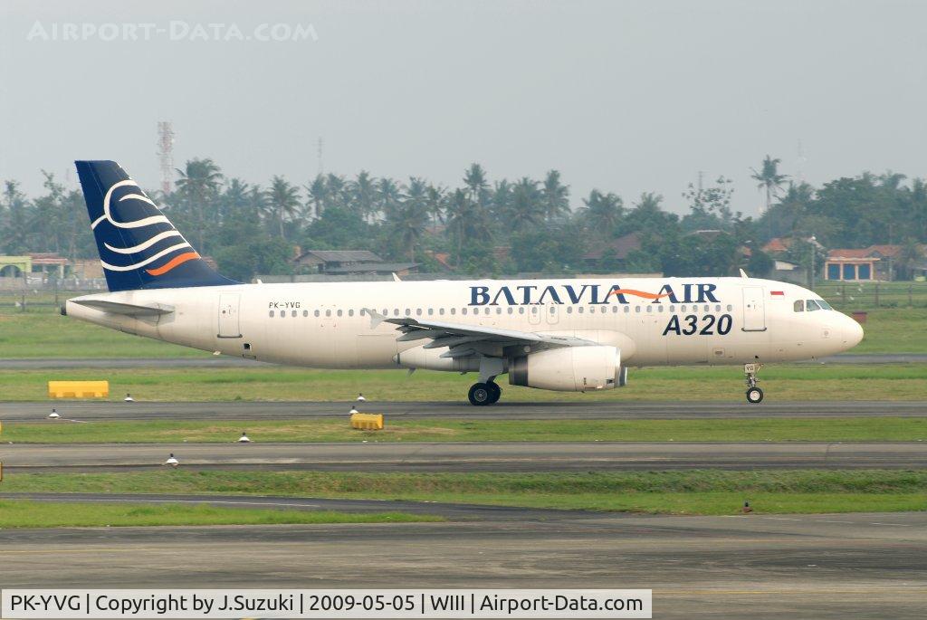 PK-YVG, 1991 Airbus A320-231 C/N 168, Batavia Air A320