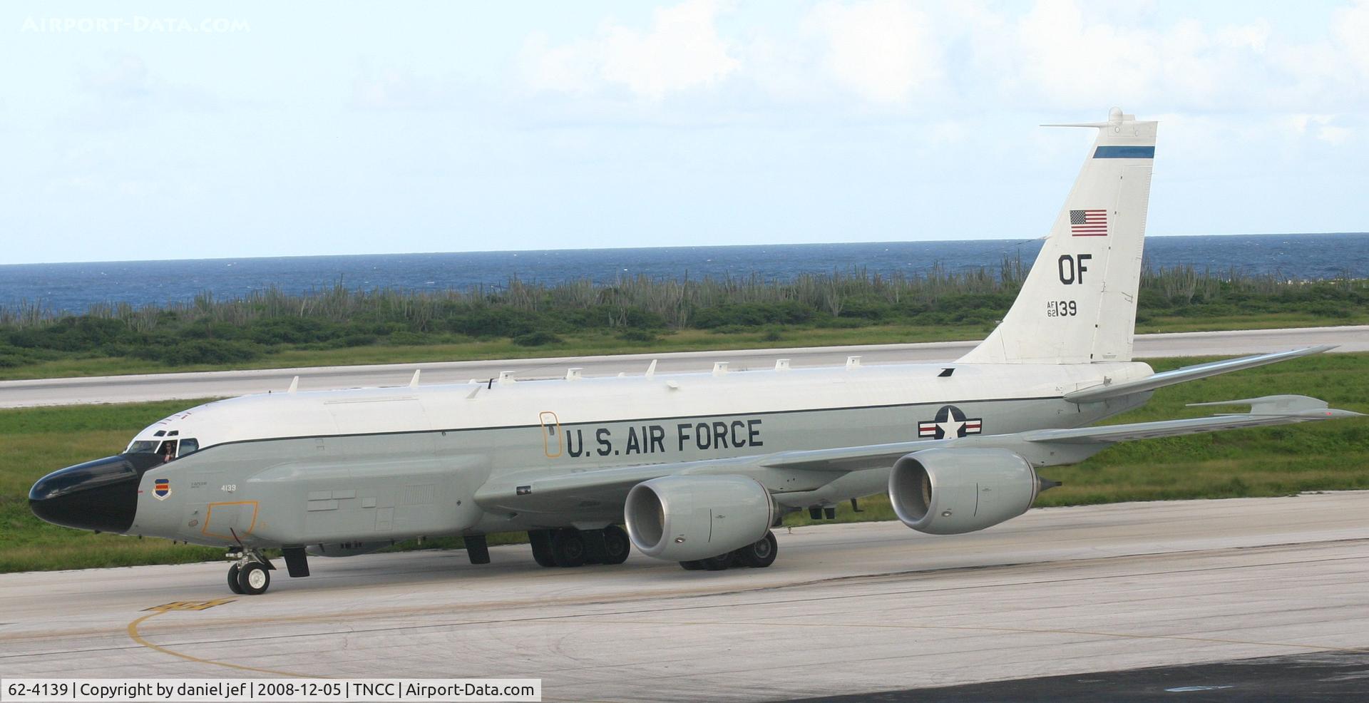 62-4139, 1962 Boeing RC-135W Rivet Joint C/N 18479, just back from patrol