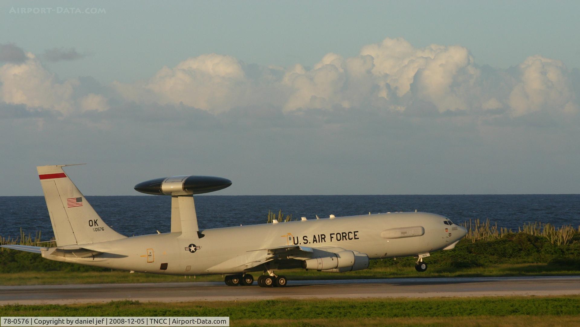 78-0576, 1979 Boeing E-3B Sentry C/N 21752, departing on patrol