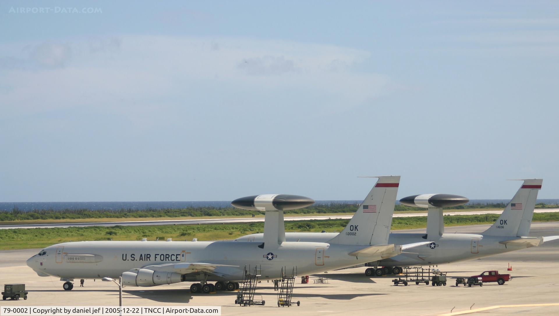 79-0002, 1979 Boeing E-3B Sentry C/N 21756, park at the  FOL ramp