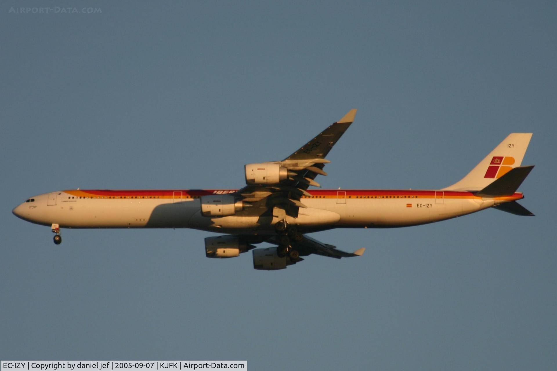EC-IZY, 2004 Airbus A340-642 C/N 604, Landing