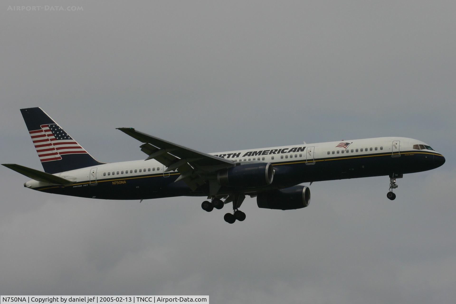 N750NA, 1995 Boeing 757-28A C/N 26277, Landing