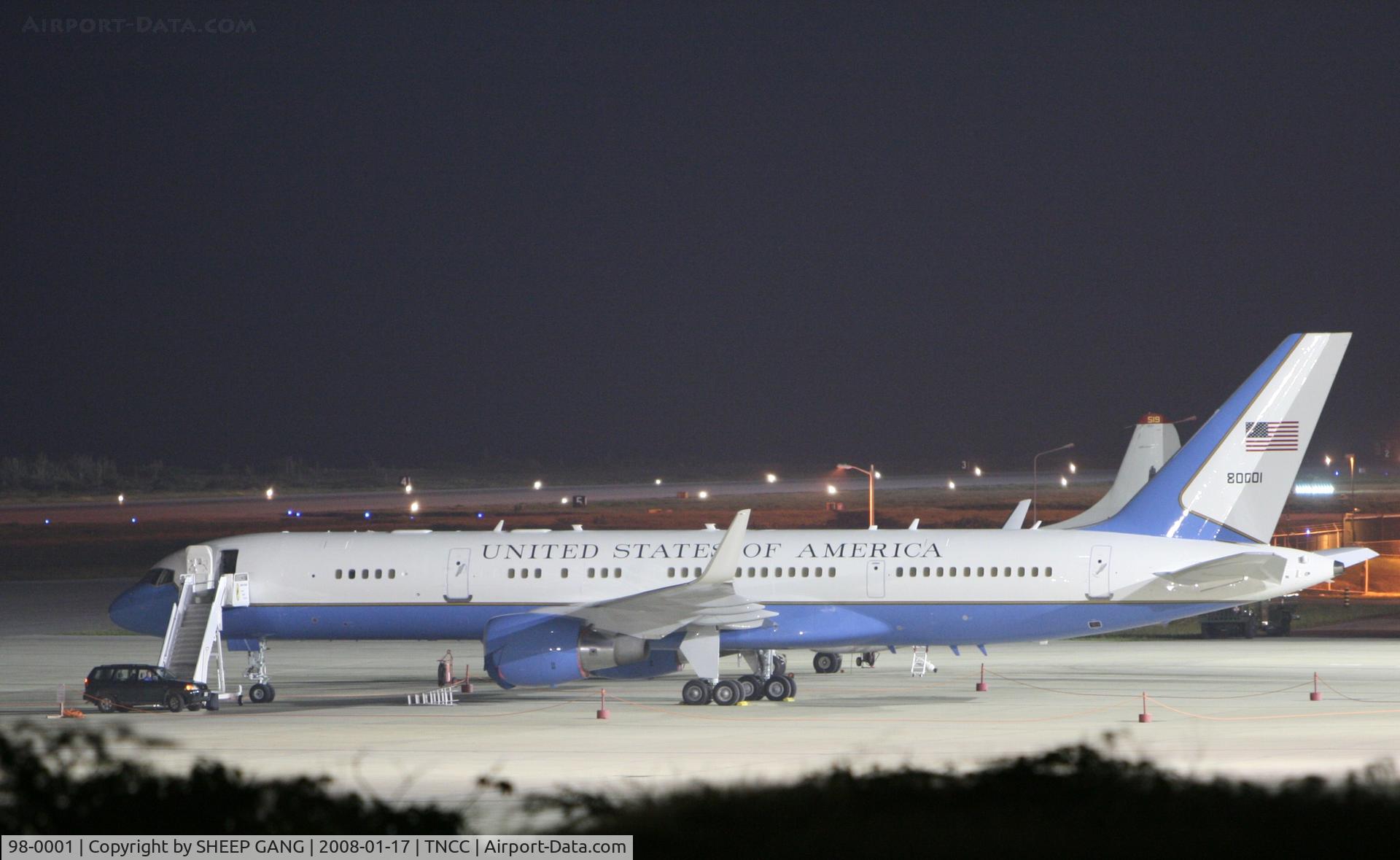 98-0001, 1998 Boeing VC-32A (757-200) C/N 29025, park at the  FOL ramp
