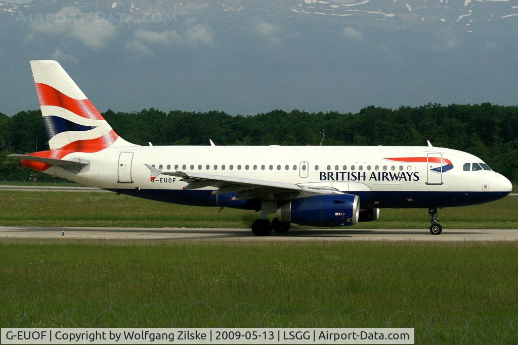 G-EUOF, 2001 Airbus A319-131 C/N 1590, visitor