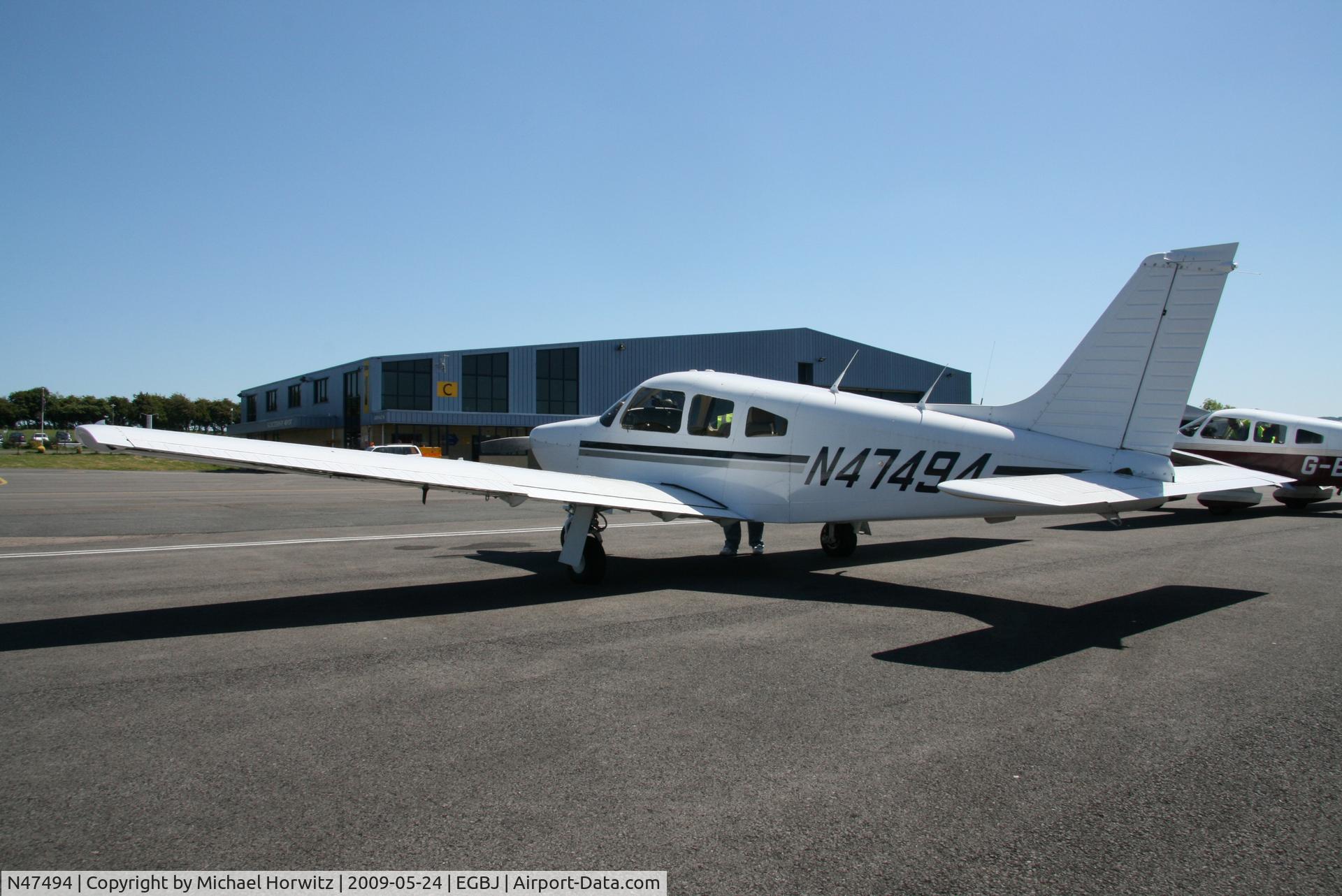 N47494, Piper PA-28R-201 Cherokee Arrow III C/N 28R-7737166, N47494 at EGBJ Gloucester