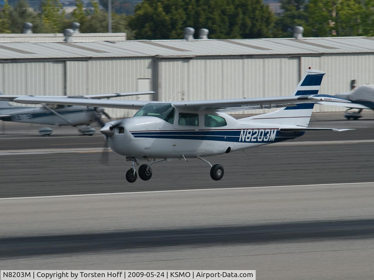 N8203M, 1969 Cessna 210K Centurion C/N 21059203, N8203M arriving on RWY 21