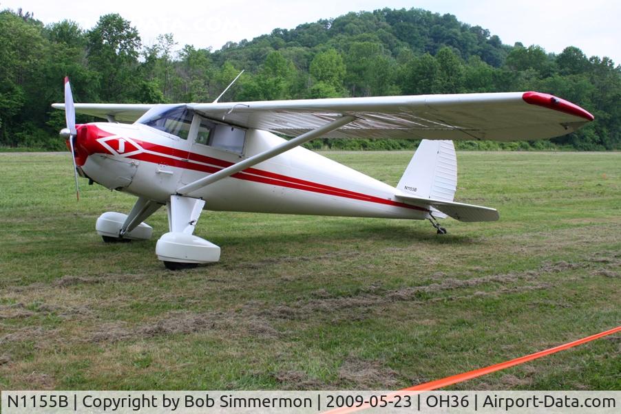 N1155B, 1947 Luscombe 8A C/N 5782, Riverside breakfast fly-in at Zanesville, Ohio