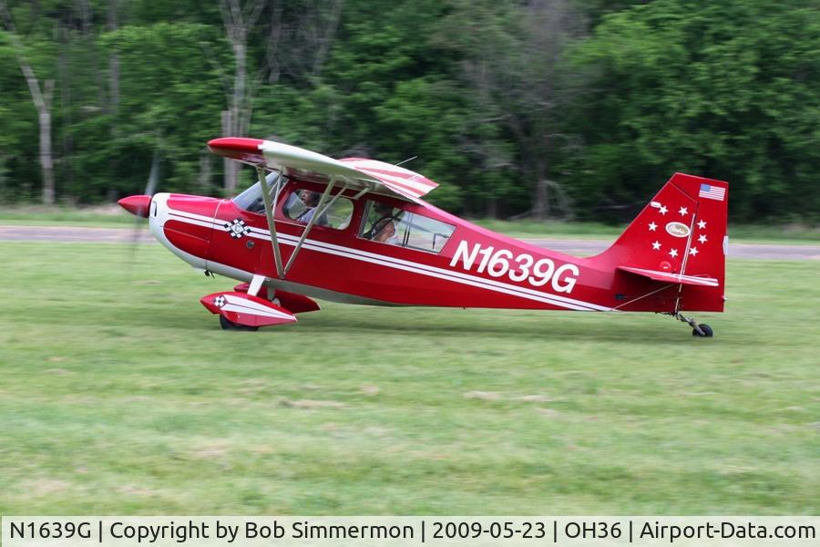 N1639G, 1968 Champion 7KCAB C/N 115, Riverside breakfast fly-in at Zanesville, Ohio