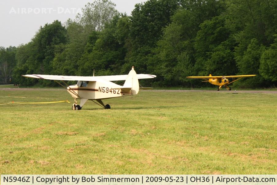 N5946Z, 1964 Piper PA-22-108 Colt C/N 22-9817, Arriving at the Riverside breakfast fly-in at Zanesville, Ohio.