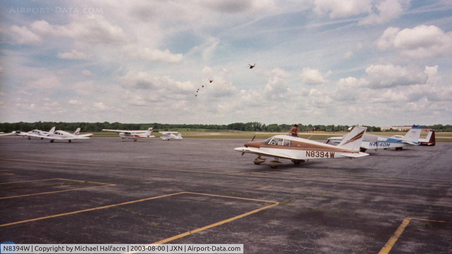 N8394W, 1965 Piper PA-28-180 C/N 28-2602, At Jackson, MI airport ramp