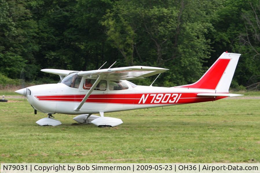 N79031, 1968 Cessna 172K Skyhawk C/N 17257826, Arriving at the Riverside breakfast fly-in at Zanesville, Ohio.