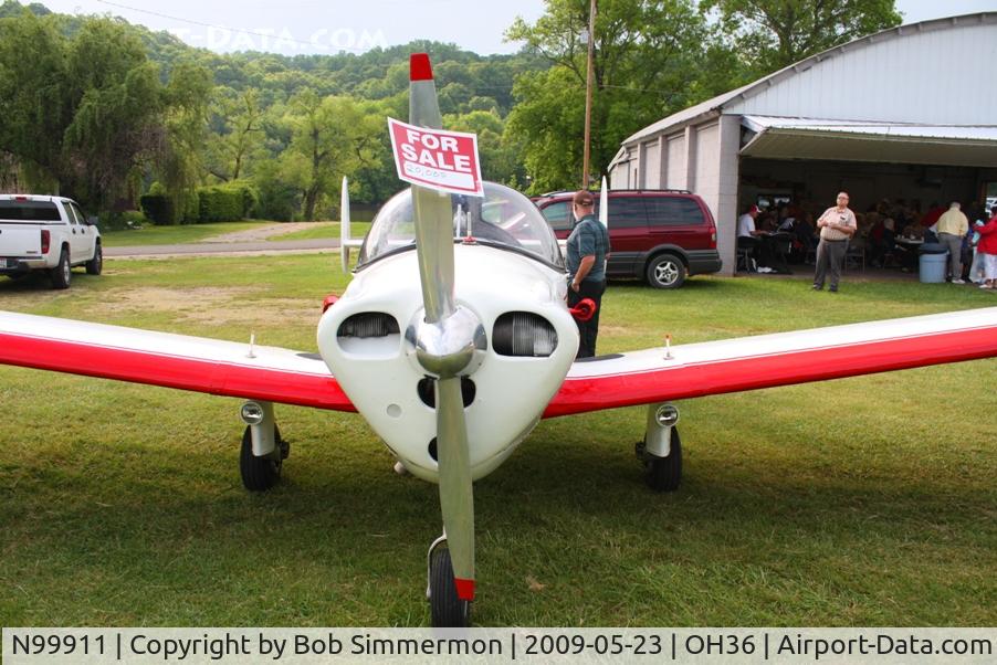 N99911, 1946 Erco 415C Ercoupe C/N 2534, Riverside breakfast fly-in at Zanesville, Ohio