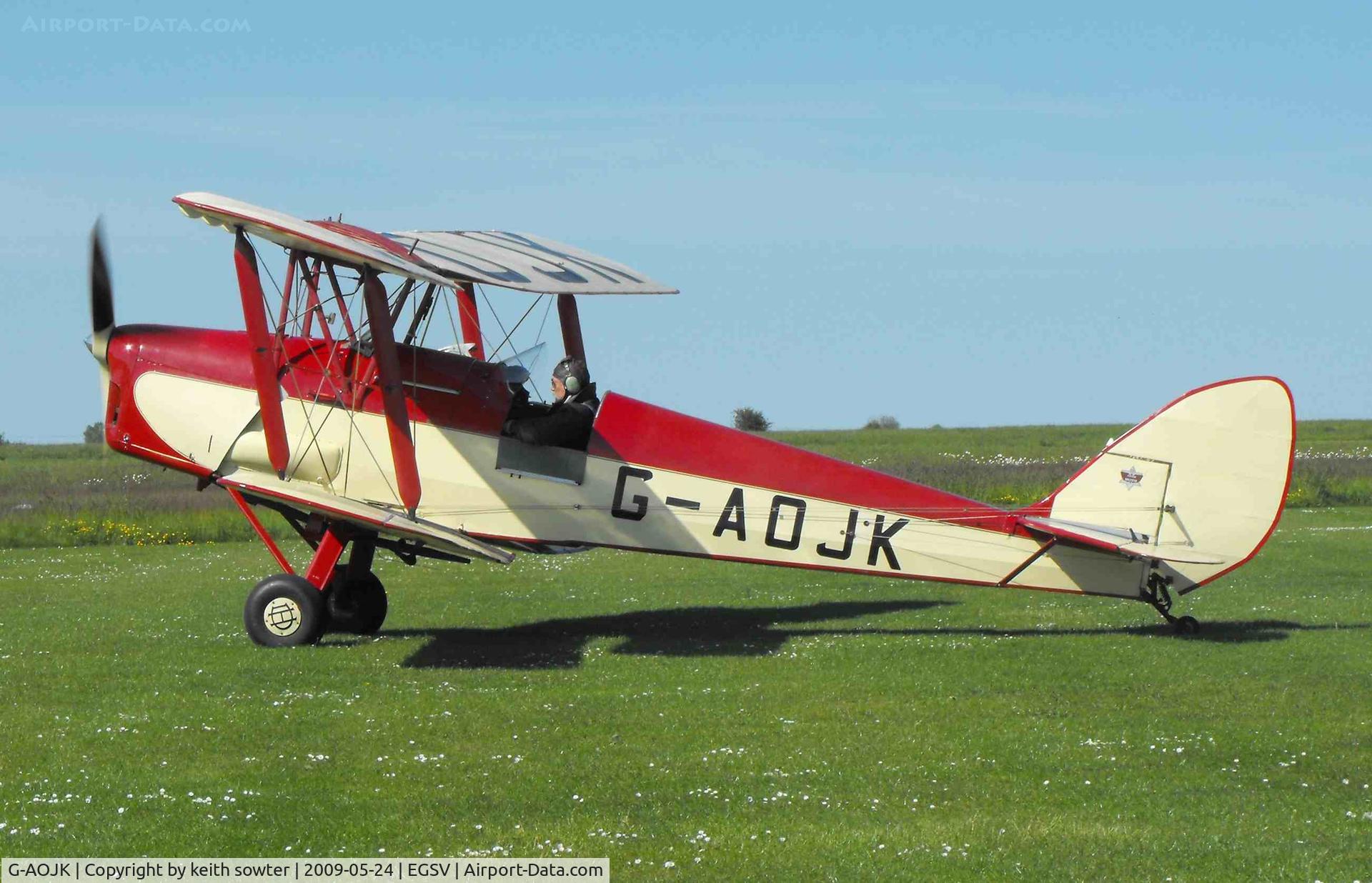 G-AOJK, 1939 De Havilland DH-82A Tiger Moth II C/N 82813, Visiting AIrcraft