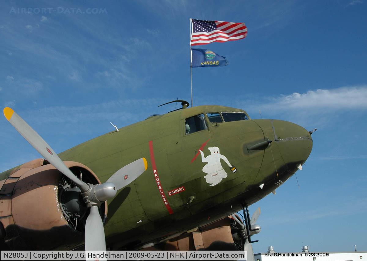 N2805J, 1944 Douglas DC3C-R-1830-90C C/N 20835, nose view N2805J