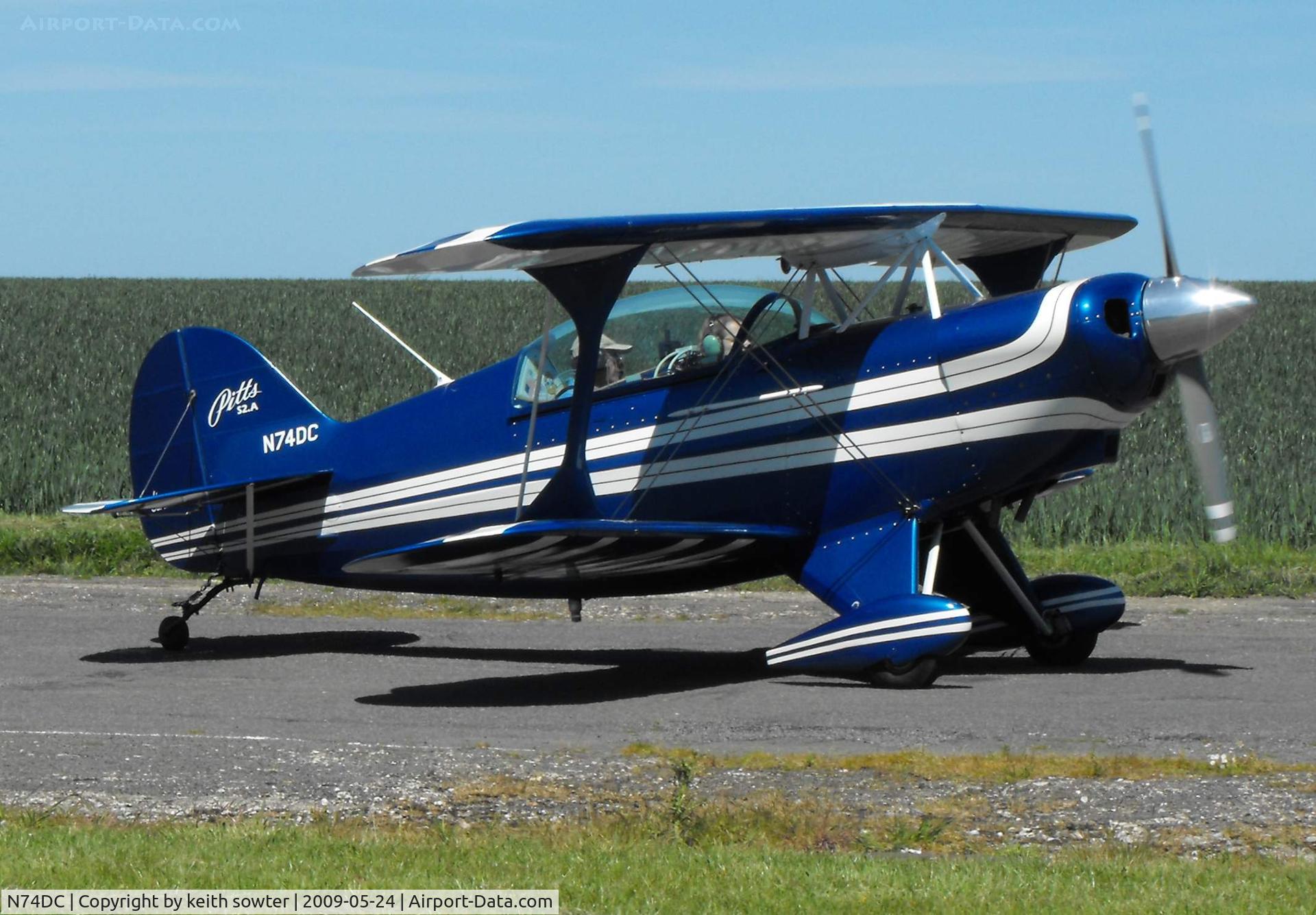 N74DC, 1980 Aerotek Pitts S-2A Special C/N 2228, Visiting aircraft at Little Snoring Fly-In