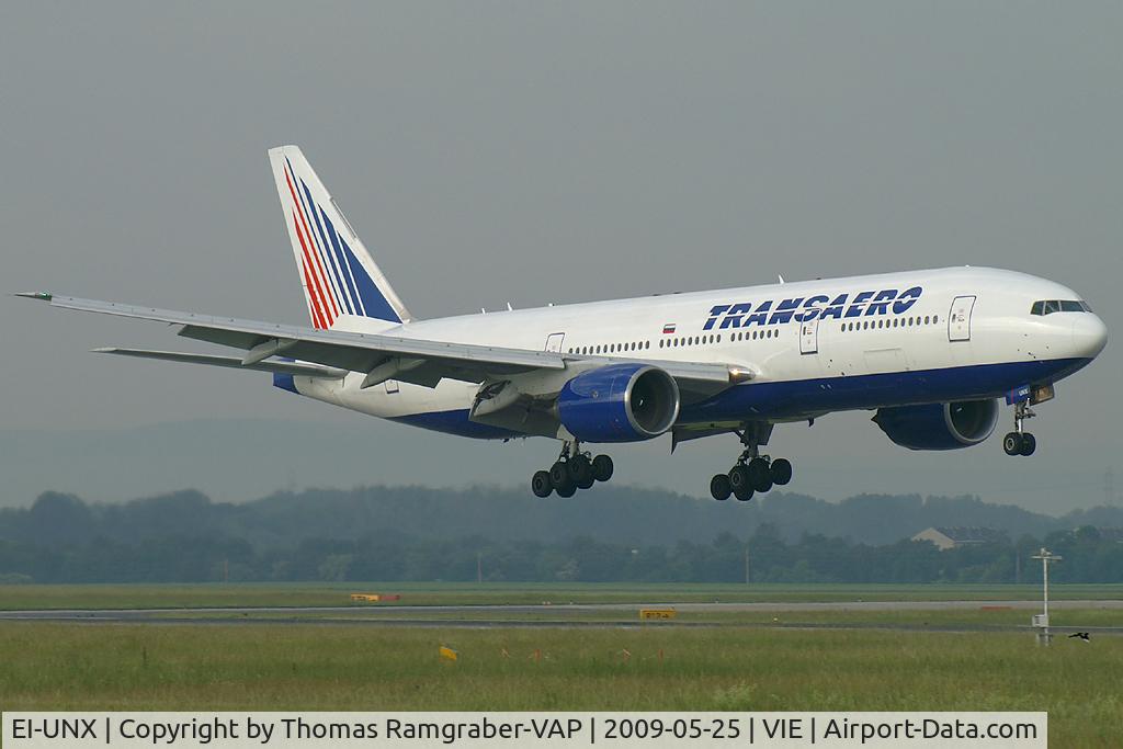 EI-UNX, 1999 Boeing 777-222/ER C/N 30213, Transaero Airlines Boeing 777-200