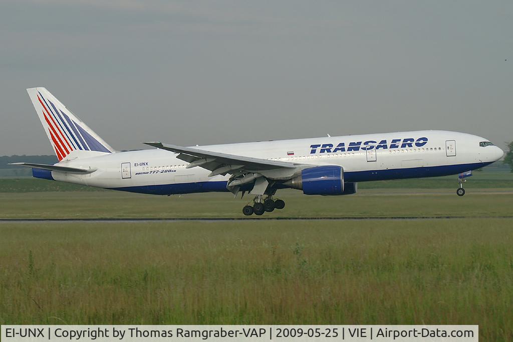 EI-UNX, 1999 Boeing 777-222/ER C/N 30213, Transaero Airlines Boeing 777-200