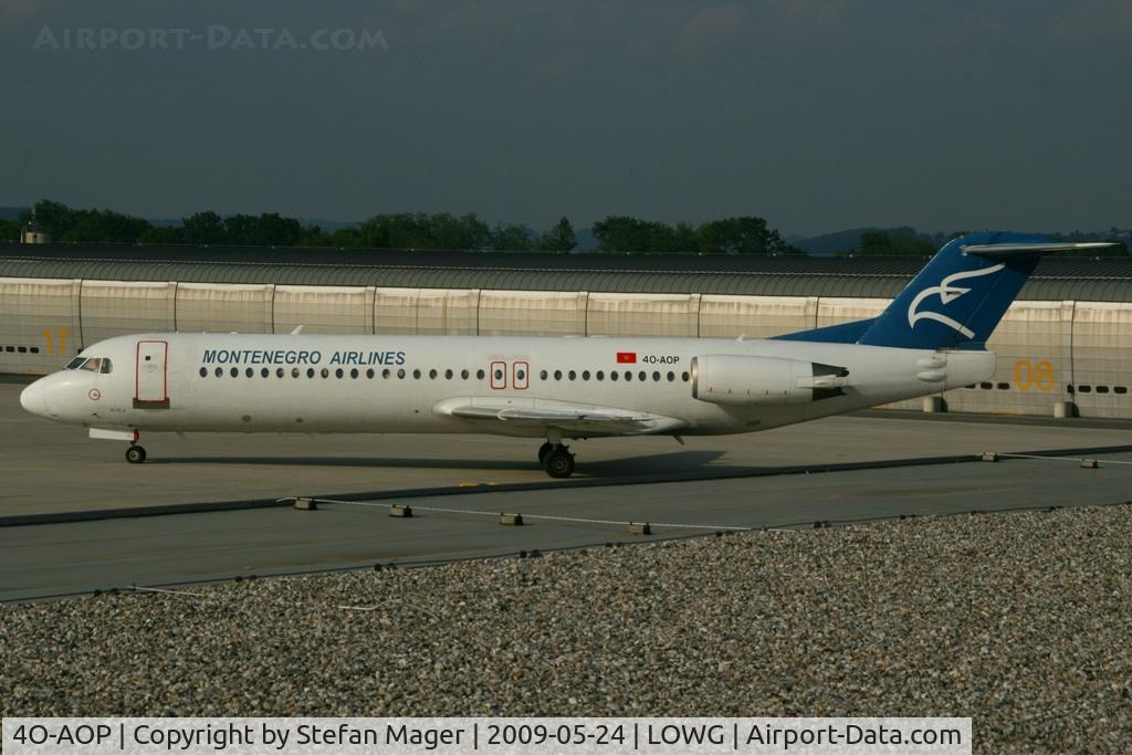 4O-AOP, 1991 Fokker 100 (F-28-0100) C/N 11332, Montenegro Fokker 100