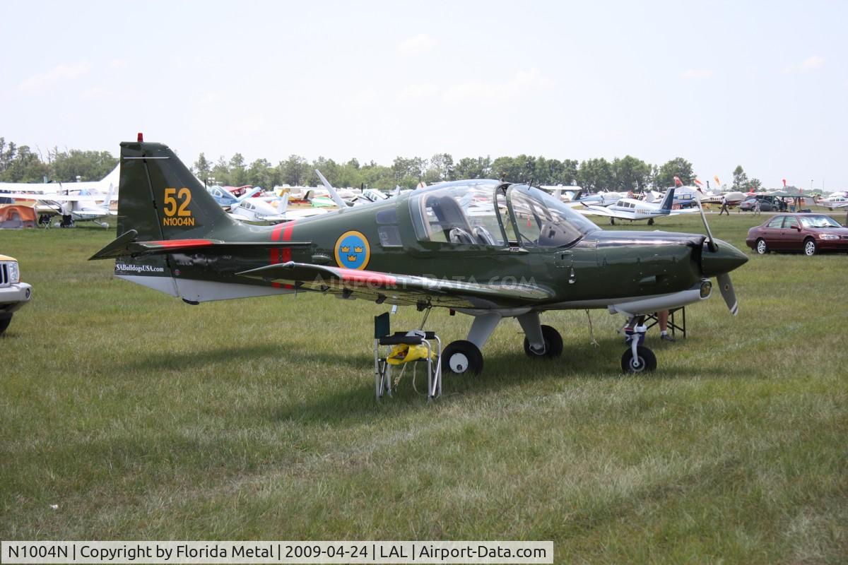 N1004N, 1972 Scottish Aviation Sk.61E Bulldog C/N BH100/167, Scottish Aviation Bulldog in Swedish colors
