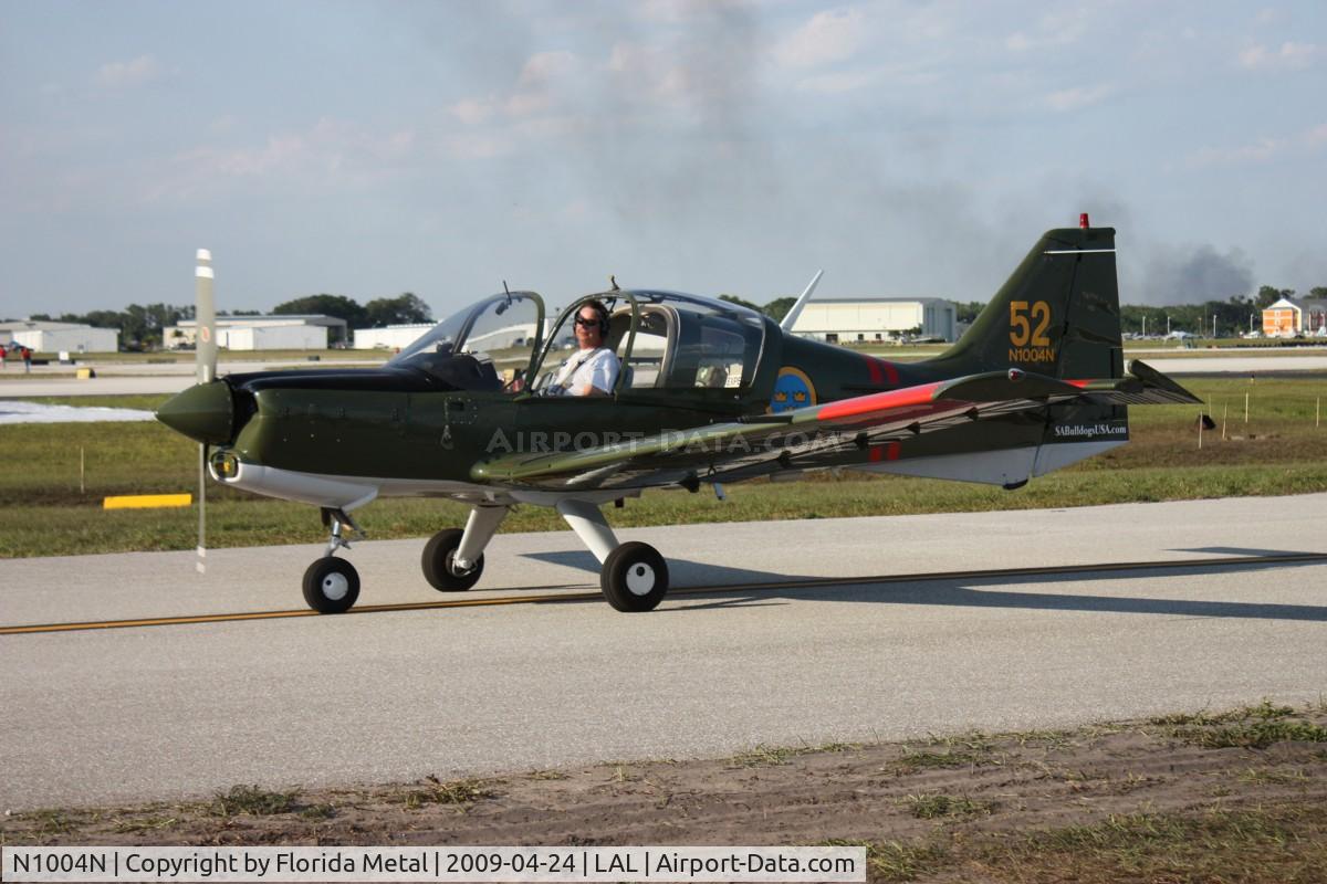 N1004N, 1972 Scottish Aviation Sk.61E Bulldog C/N BH100/167, Scottish Aviation Bulldog in Swedish colors