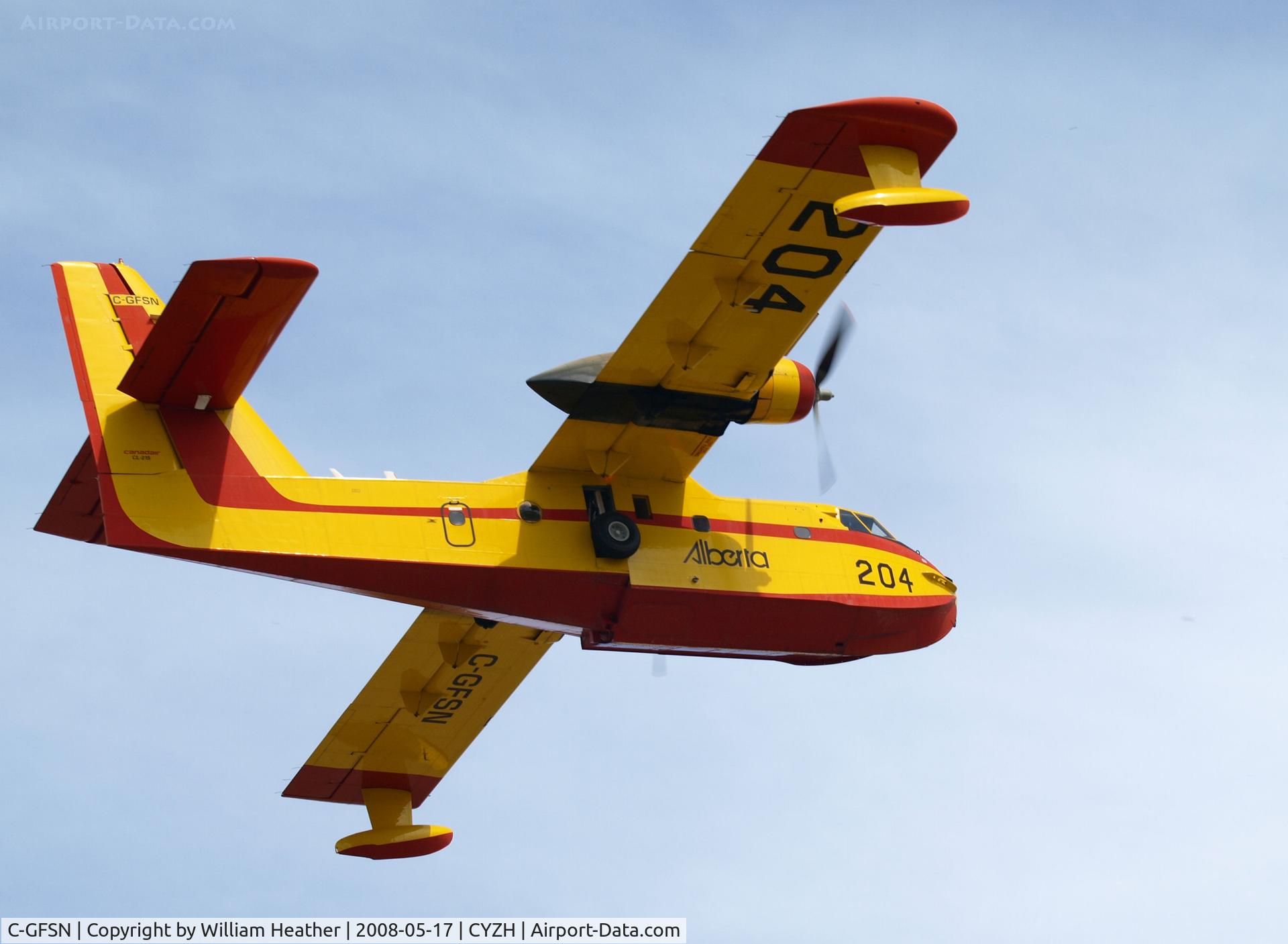 C-GFSN, 1987 Canadair CL-215-V (CL-215-1A10) C/N 1099, Slave Lake Fire Base