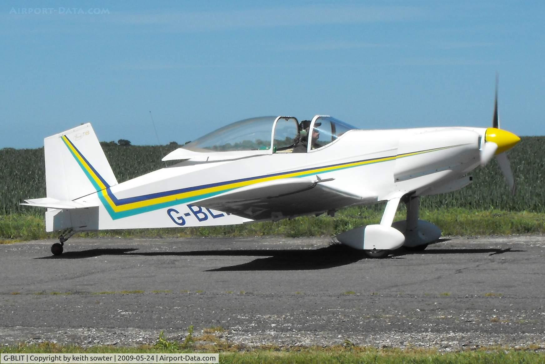 G-BLIT, 1986 Thorp T-18C Tiger C/N PFA 076-10550, Visiting aircraft at Little Snoring Fly-In