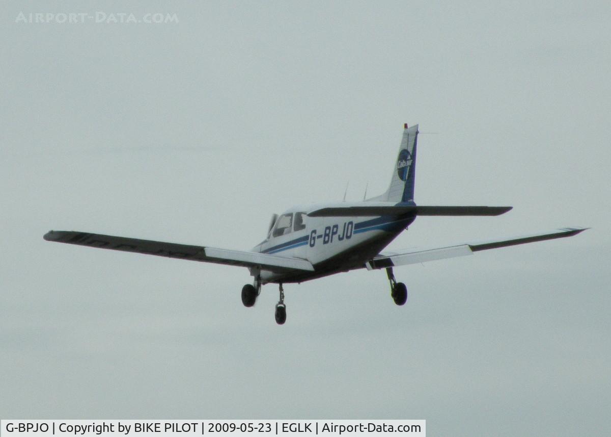 G-BPJO, 1988 Piper PA-28-161 Cadet C/N 28-41014, VISITING CABAIR A/C RETURNING FROM LOCAL FLIGHT