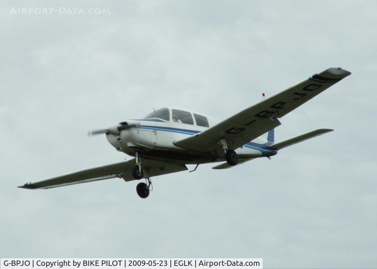 G-BPJO, 1988 Piper PA-28-161 Cadet C/N 28-41014, VISITING CABAIR A/C RETURNING FROM LOCAL FLIGHT