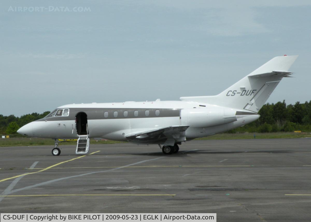 CS-DUF, 2008 Hawker Beechcraft 750 C/N HB-19, NET JETS HAWKER 750 AT PARKING SLOT 4, THIS AIRCRAFT LATER DEPARTED FOR LUTON EGGW