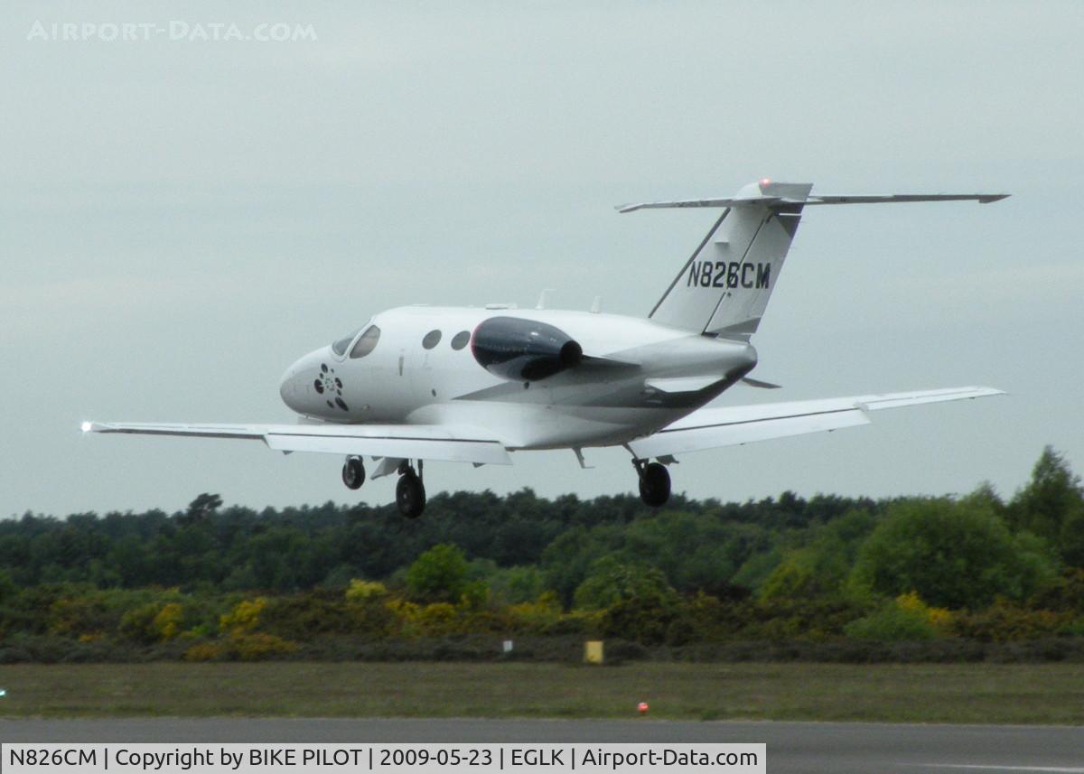 N826CM, 2008 Cessna 510 Citation Mustang Citation Mustang C/N 510-0126, BLINK MUSTANG ARRIVING RWY 25