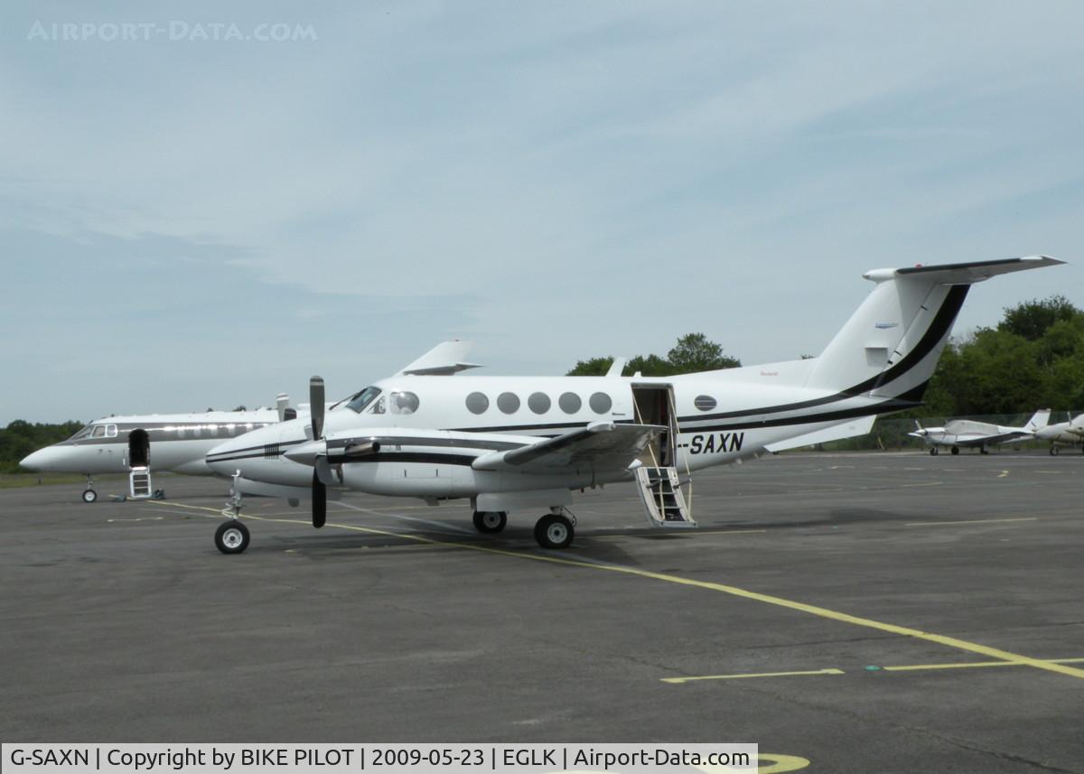 G-SAXN, 1975 Beech 200 Super King Air C/N BB-108, SAXON AIR KING AIR PARKED IN SLOT 2