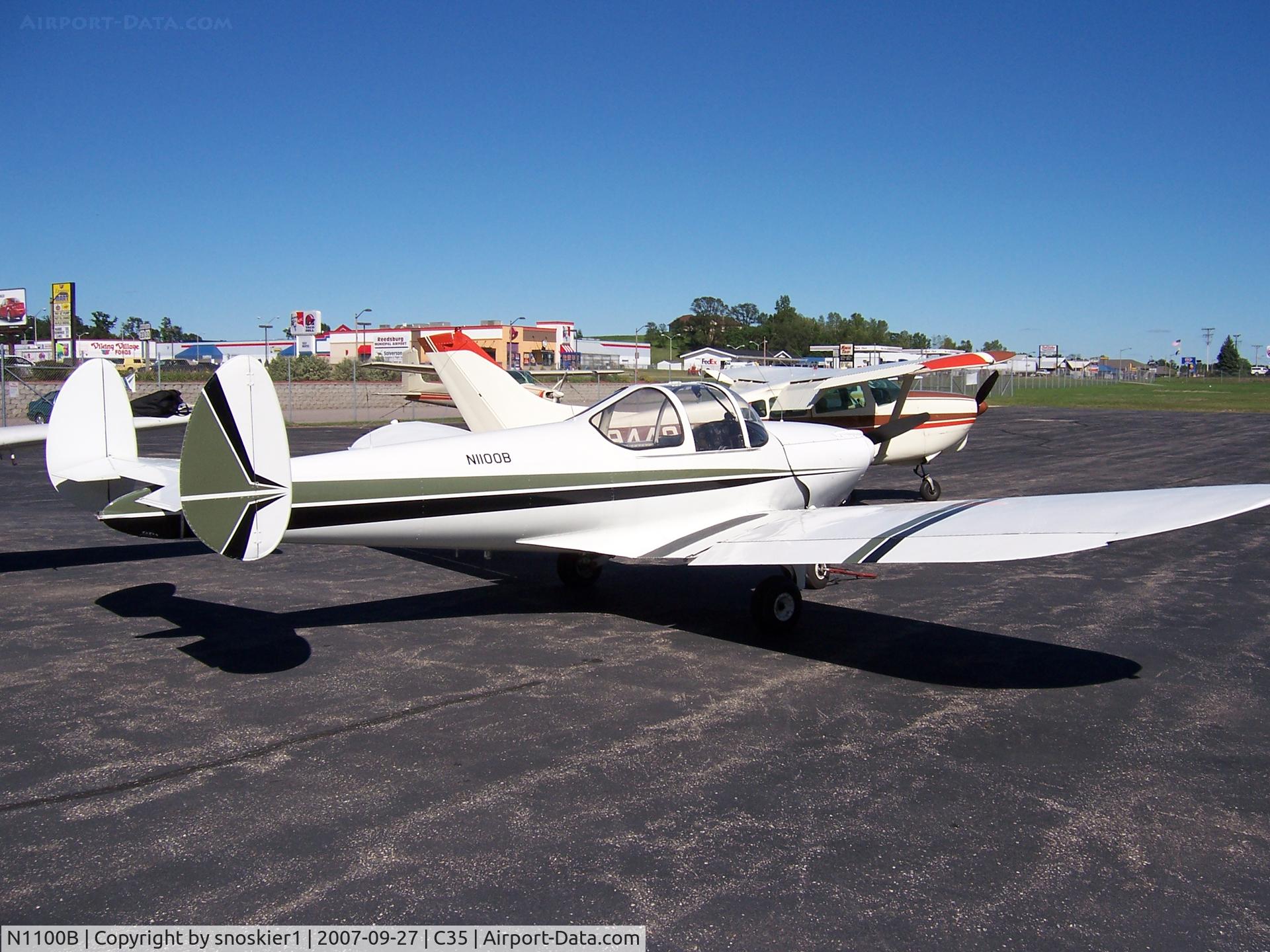 N1100B, 1948 Erco 415E Ercoupe C/N 4983, Ercoupe - white