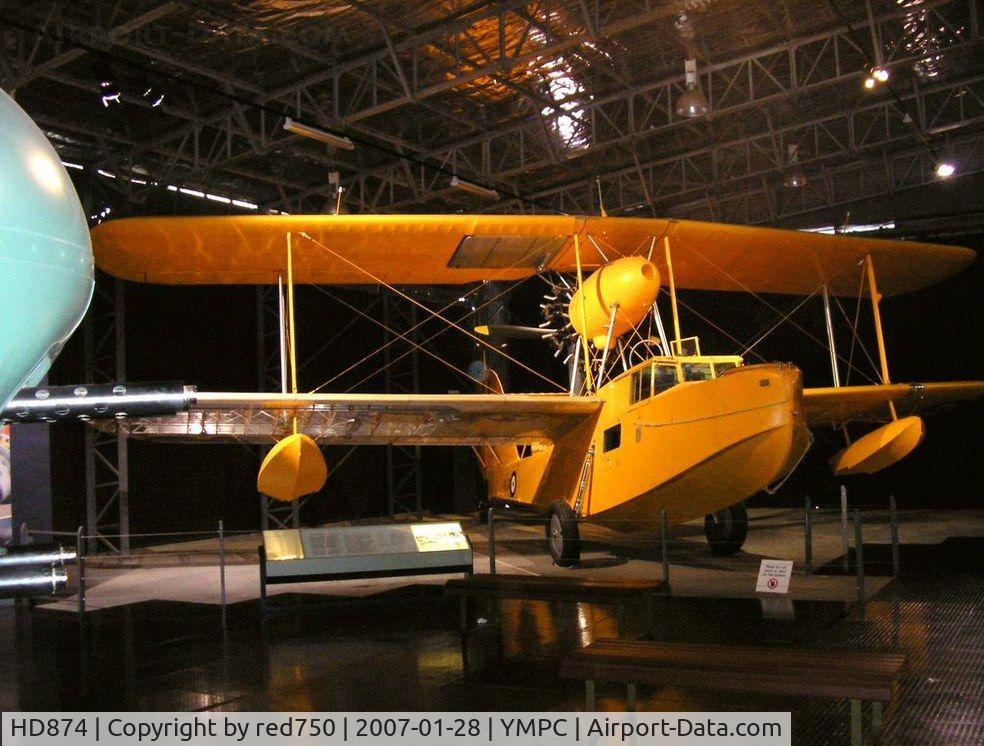HD874, 1943 Supermarine Seagull V C/N Not found HD874, Supermarine Walrus in the RAAF Museum Point Cook