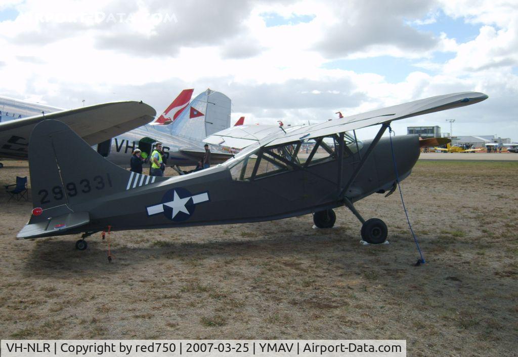 VH-NLR, 1944 Stinson L-5 Sentinel C/N 76-1572, Stinson L5B VH-NLR