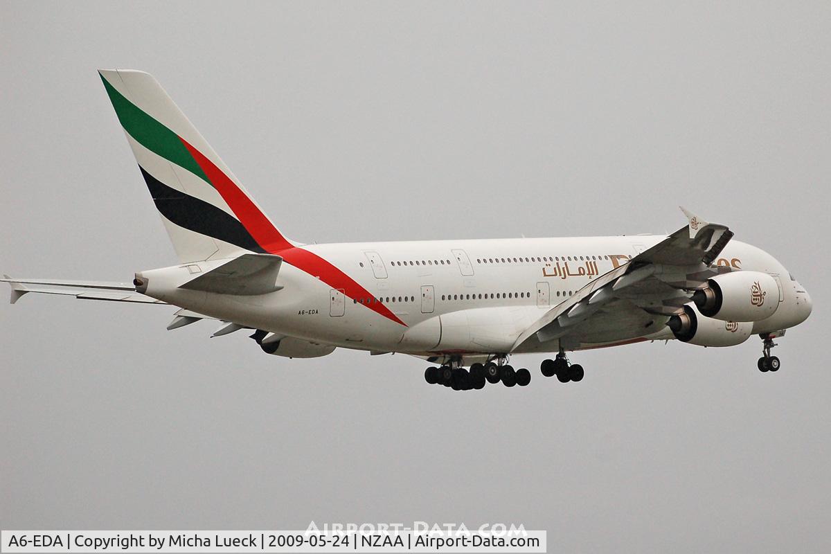 A6-EDA, 2007 Airbus A380-861 C/N 011, On finals
