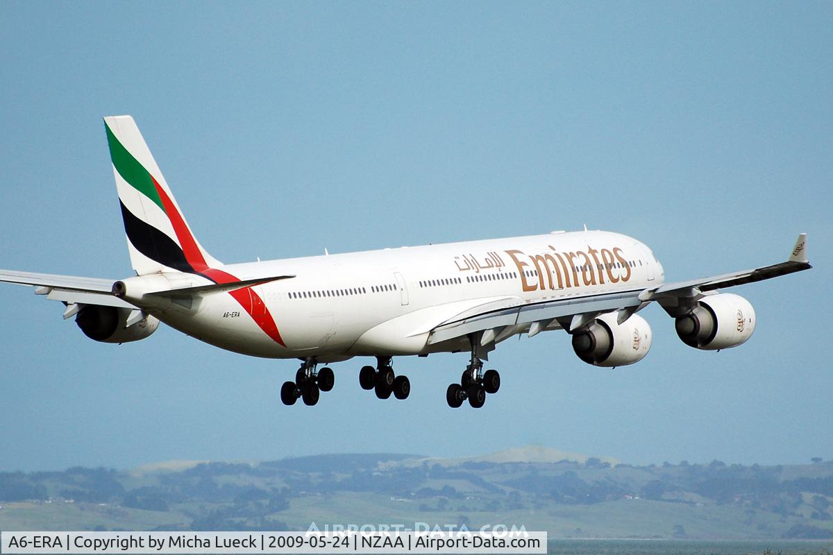 A6-ERA, 2002 Airbus A340-541 C/N 457, On finals before the rain starts...