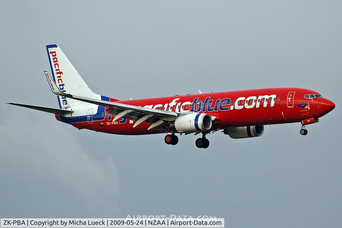 ZK-PBA, 2003 Boeing 737-8FE C/N 33796, On finals