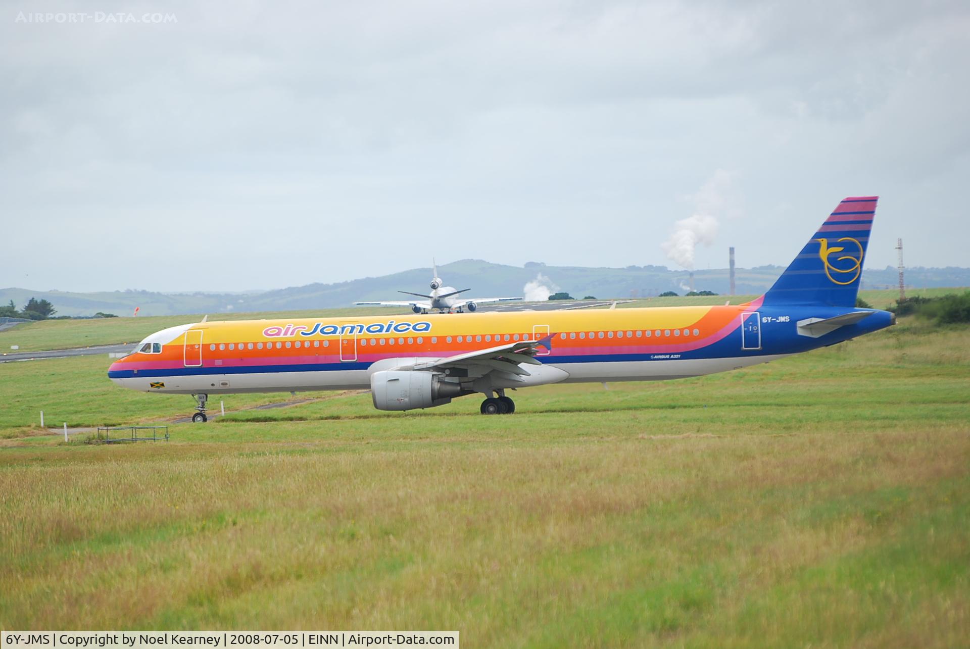 6Y-JMS, 2003 Airbus A321-211 C/N 1966, Returning west after maintenance