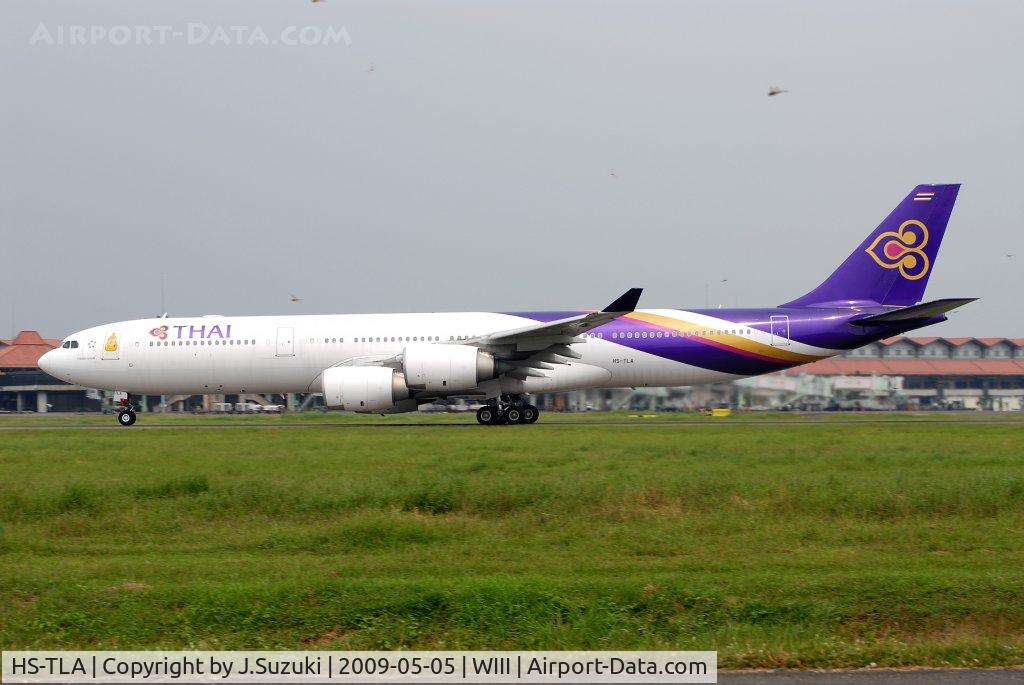 HS-TLA, 2004 Airbus A340-541 C/N 624, Depart from CGK to BKK