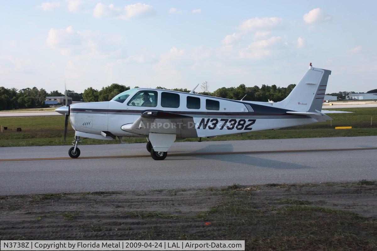 N3738Z, 1980 Beech A36 Bonanza 36 C/N E-1772, Beech A36