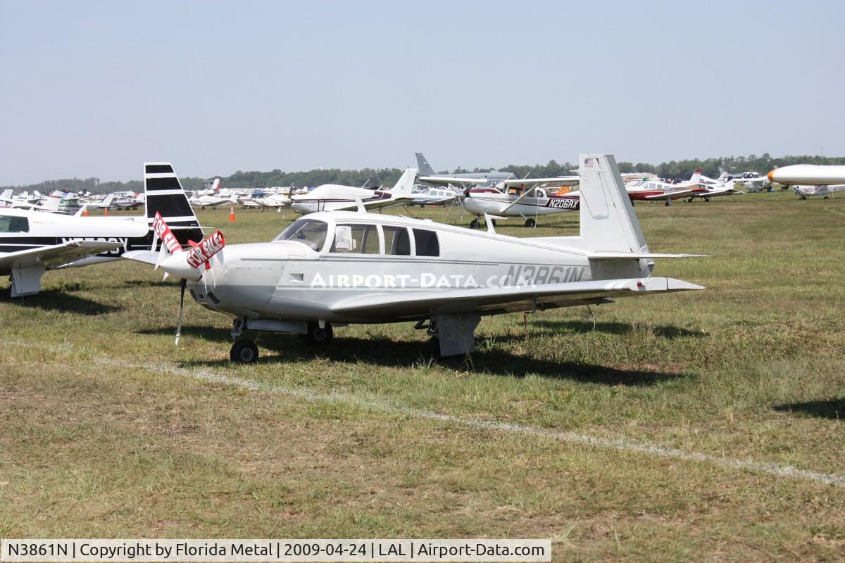 N3861N, 1968 Mooney M20F Executive C/N 680136, Mooney M20F