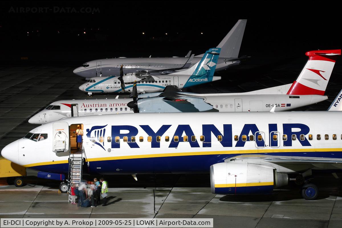 EI-DCI, 2004 Boeing 737-8AS C/N 33567, Late evening flight to HHN (behind OE-LGA, I-ADLP and N2TS)