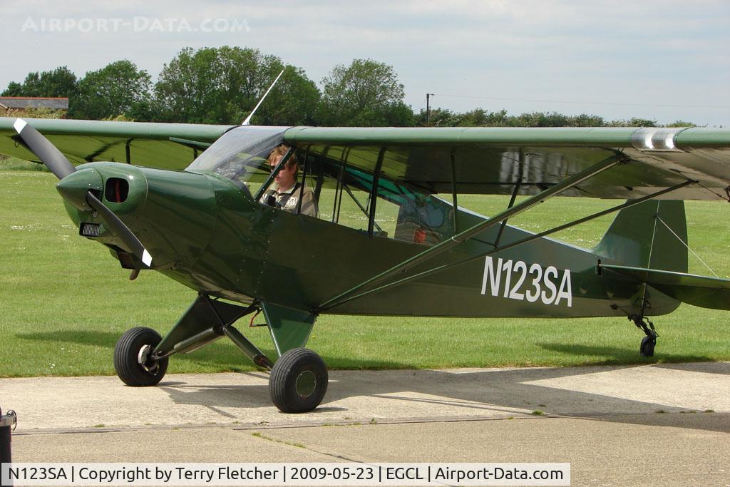 N123SA, 1951 Piper PA-18-150 Super Cub C/N 181372, Piper Cub at 2009 May Fly-in at Fenland
