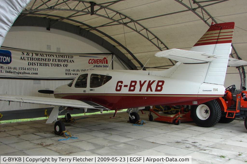 G-BYKB, 1976 Rockwell Commander 114 C/N 14121, Rockwell 114 at Conington