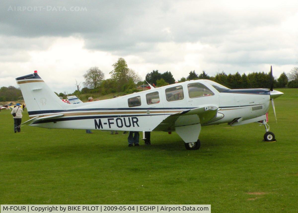 M-FOUR, 2008 Hawker Beechcraft G36 Bonanza C/N E-3849, THE SECOND OF TWO AIRCRAFT TO CARRY THIS REG. THE OTHER IS AN A36